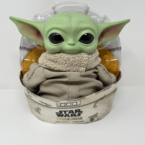 Mattel Disney Star Wars The Child Mandalorian Grogu Baby Yoda 11" Plush Doll - Picture 1 of 15